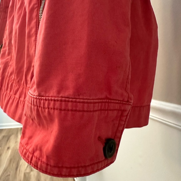 Gap women’s red, casual, lightweight, long sleeved, zip jacket XS - Picture 5 of 8